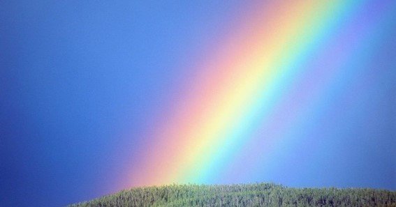 how rainbows form