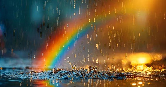 rainbow after rain