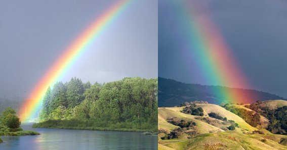 winter rainbow