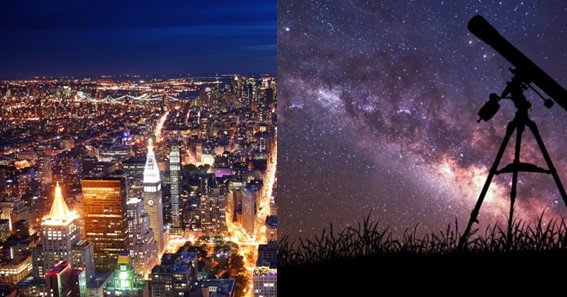 Does light pollution affect telescopes