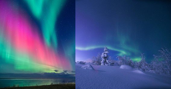 Does light pollution affect northern lights