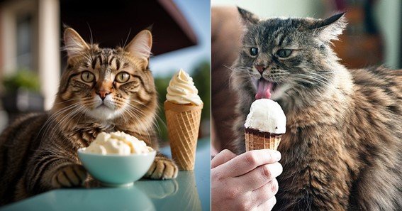 can cats eat vanilla ice cream