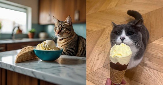 can cats eat vanilla ice cream