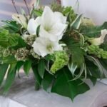 white tropical flower bouquet